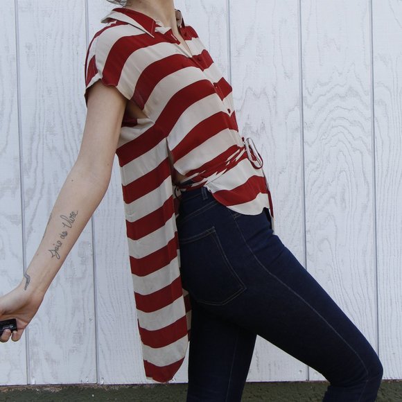 Alexander Wang Striped Button Up - Picture 4 of 13